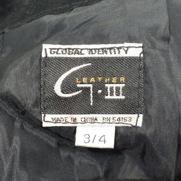 Global Identity Vintage Black Leather Pencil Skirt size 3 - Picture 3 of 7